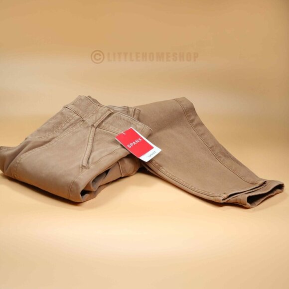 NWT!  Spanx Stretch Twill Ankle Cargo Pants in Honey Glow size XS/S - Picture 2 of 7